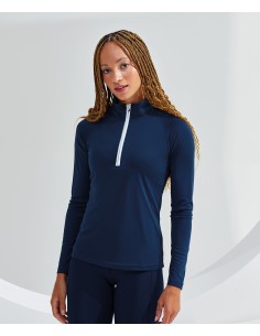 T-TR120-Performance à manches longues zip 1/4 femme TriDri® 2